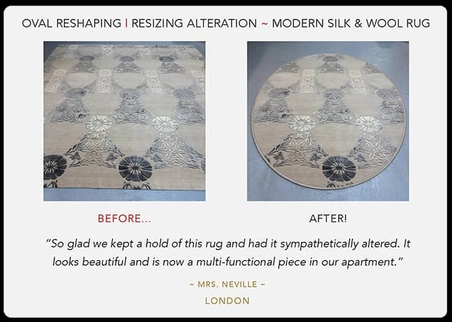 reduce a rug size london