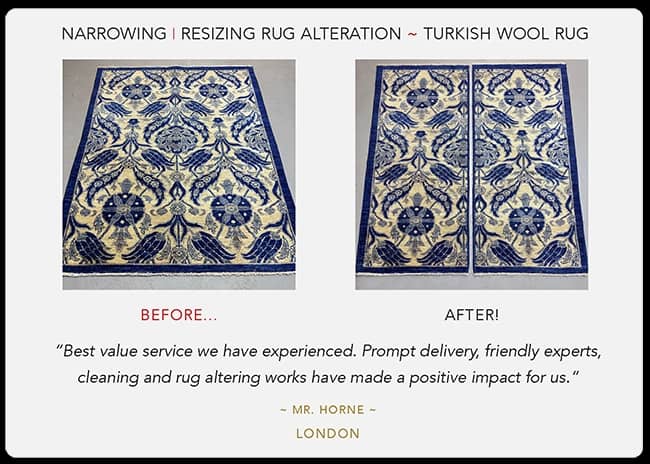 reduce a rug size near me london