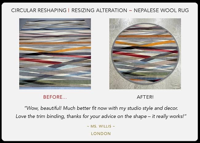 reshape rug alteration
