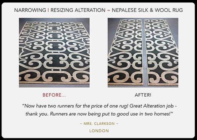 rug cable access alteration