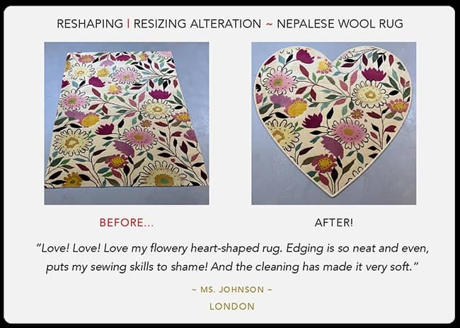 rug cut-out alteration near me london
